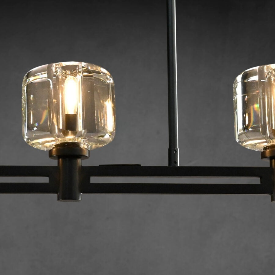 Zachary K9 Crystal Linear Chandelier 54" 72"