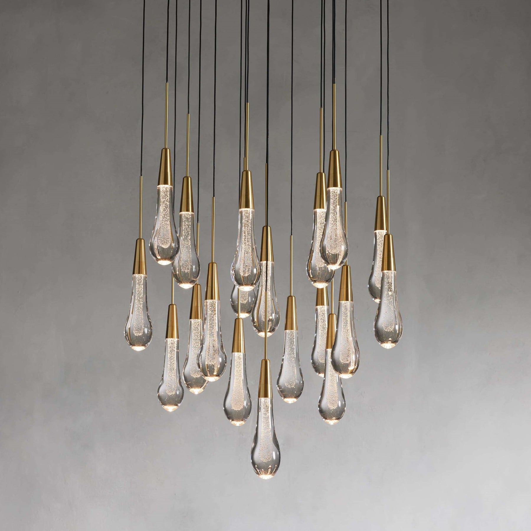Solitaire Modern 17'' 24'' 36''57'' Round Chandelier Lighting