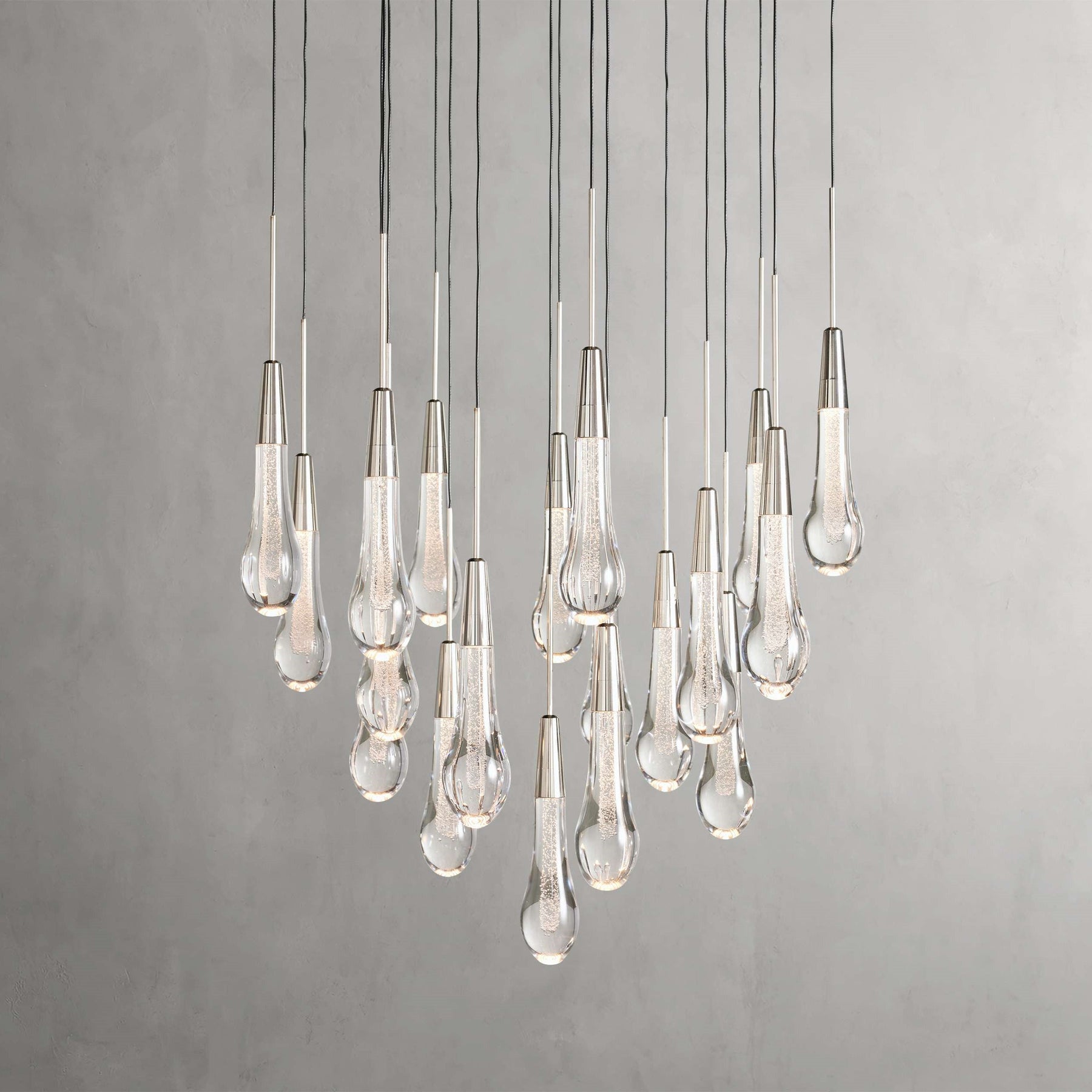 Solitaire Modern 17'' 24'' 36''57'' Round Chandelier Lighting