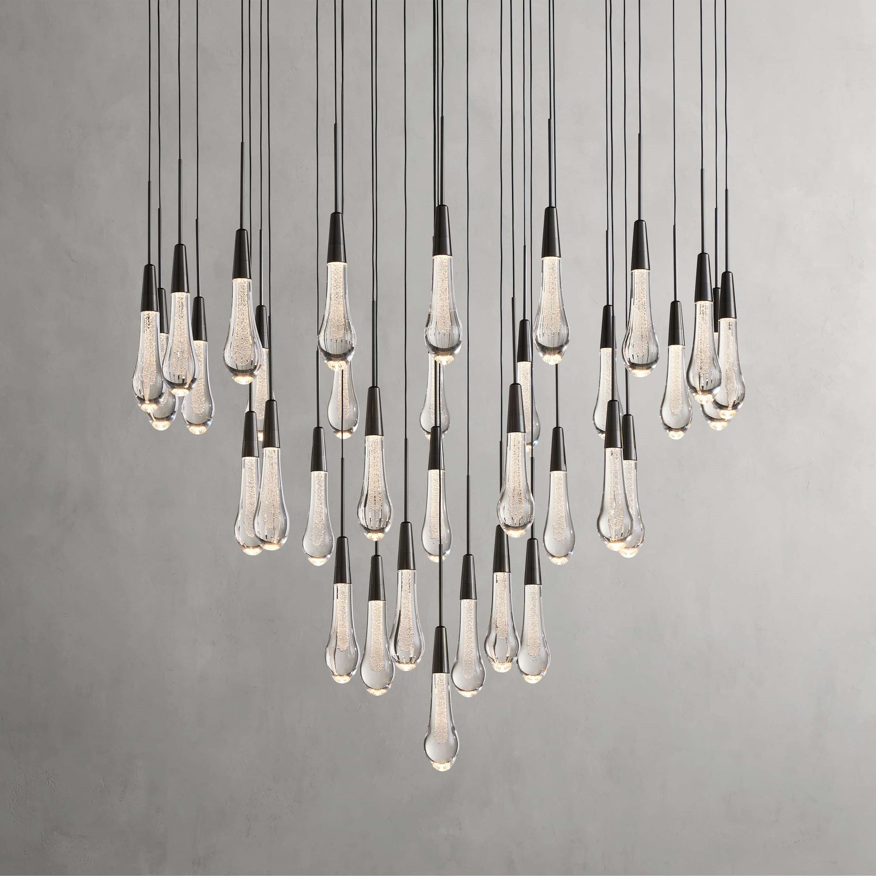 Solitaire Modern 17'' 24'' 36''57'' Round Chandelier Lighting