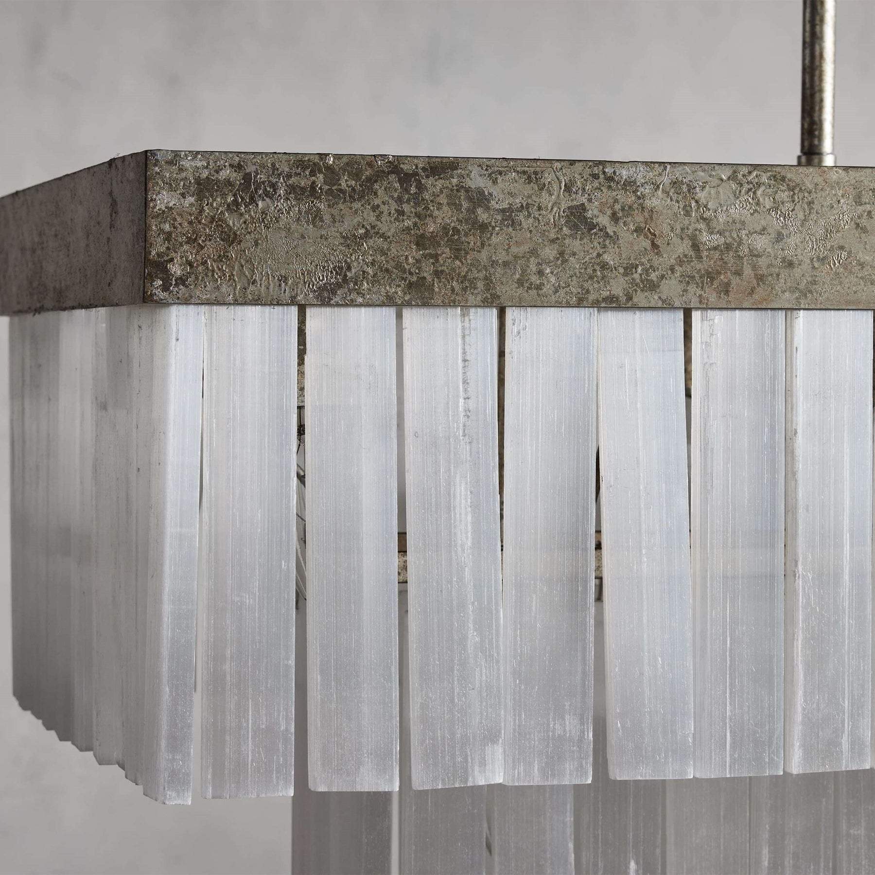 Cameron Luxury Selenite Linear Chandelier 49'' 59''