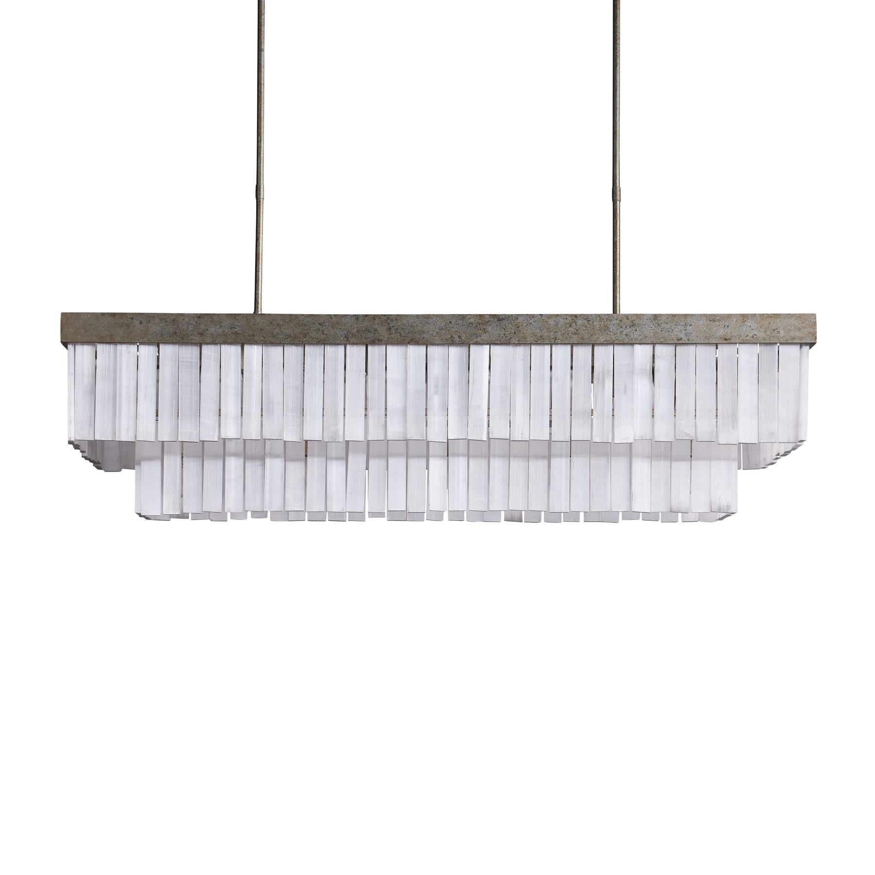 Cameron Luxury Selenite Linear Chandelier 49'' 59''