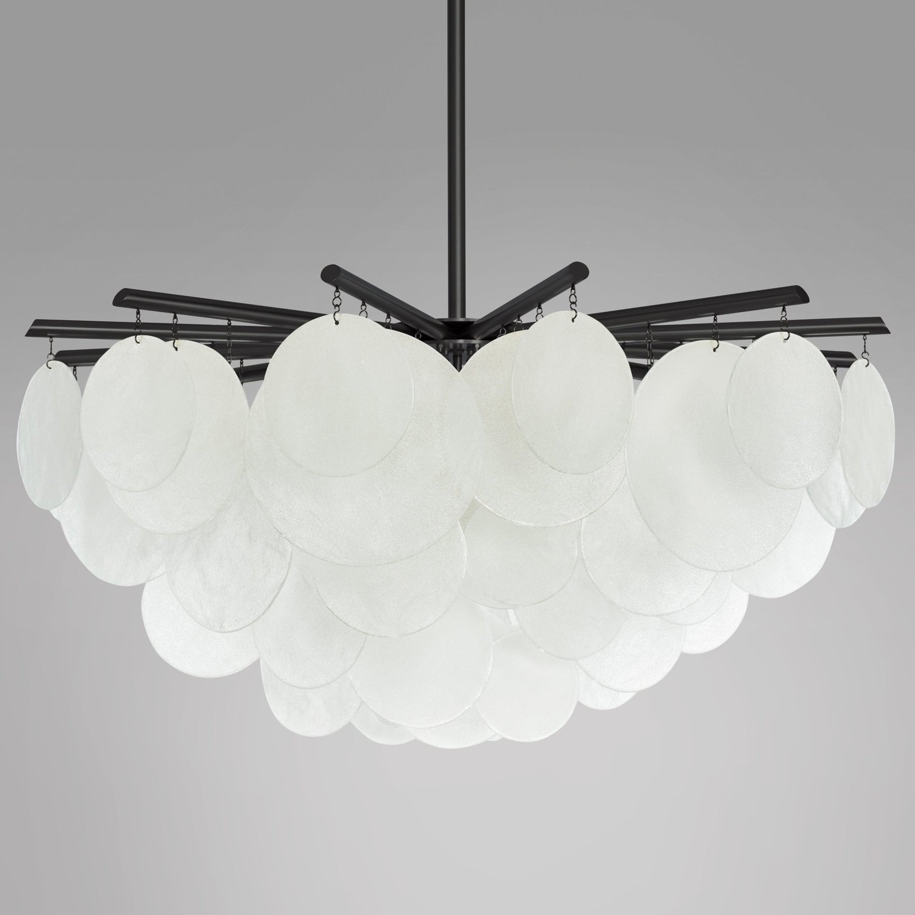 Briony Glass Round Pendant Chandelier 35'' 47''