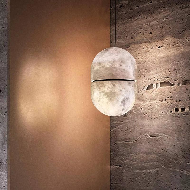 Alabaster Oval Pendant Light, Beautiful Modern Pendant Light