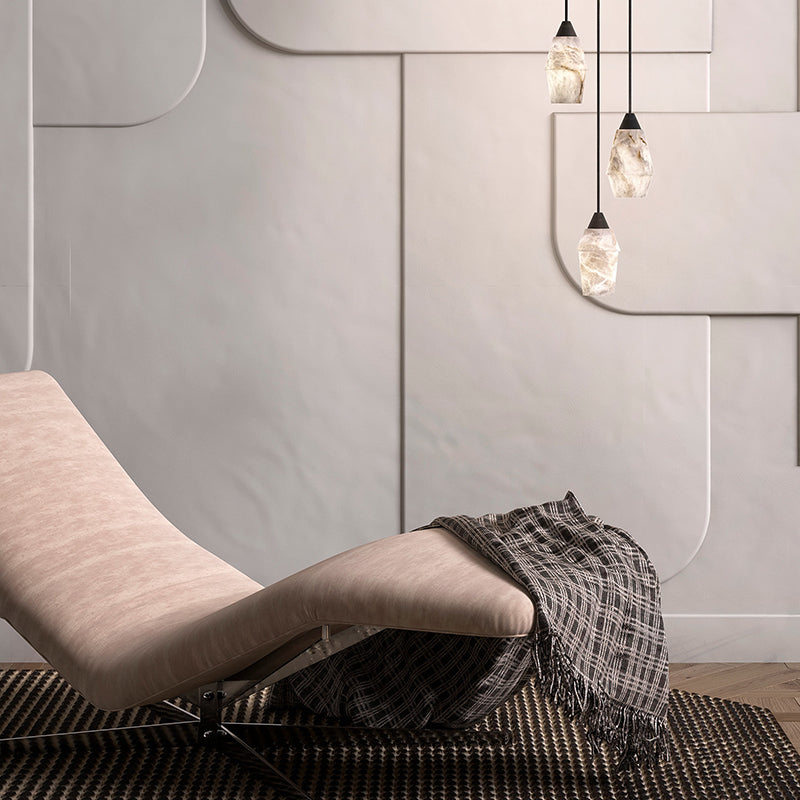 Merlin Tobey Alabaster Pendant Lighting, Interior Hanging Chandelier