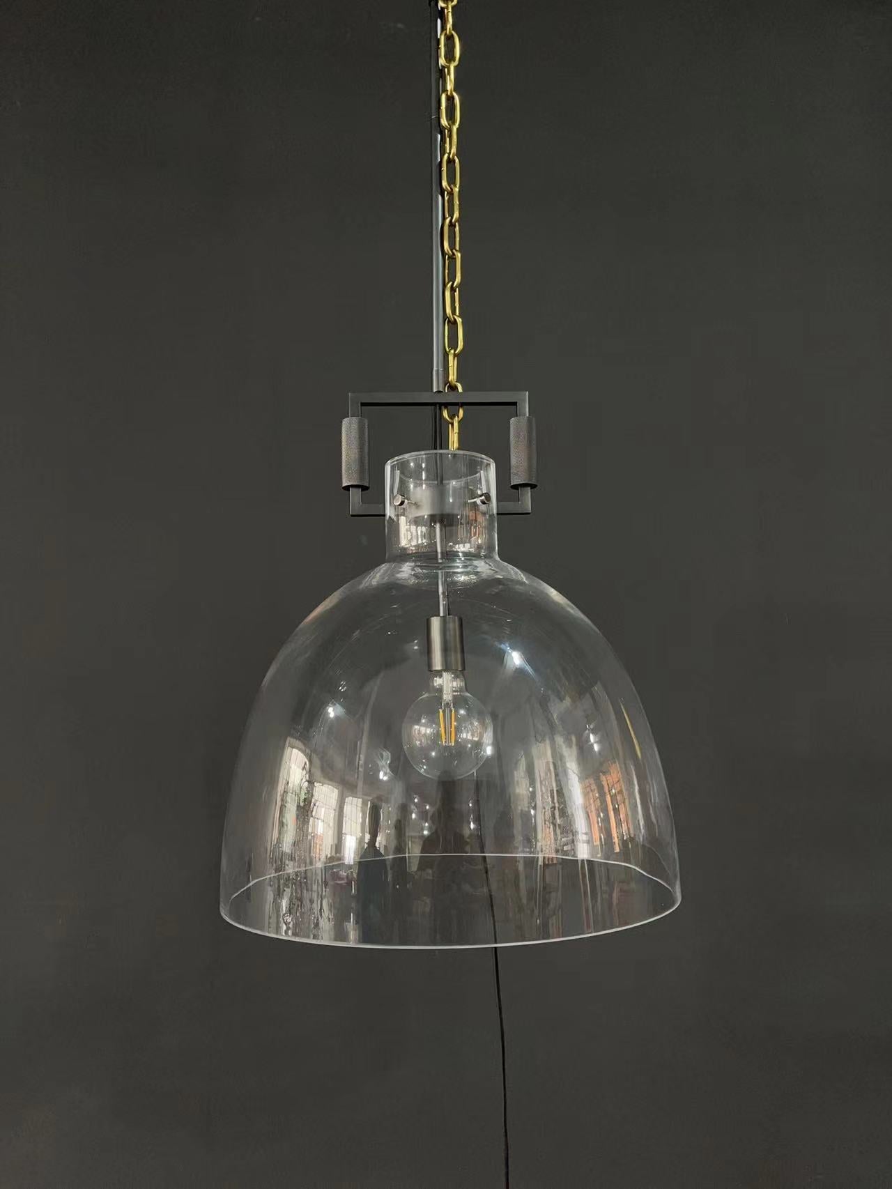 Funda Modern Glass Cloche Modern Pendant Light