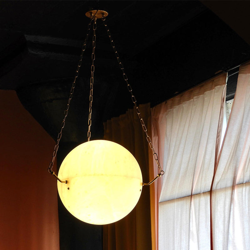Zenobia Alabaster Suspension Lamp
