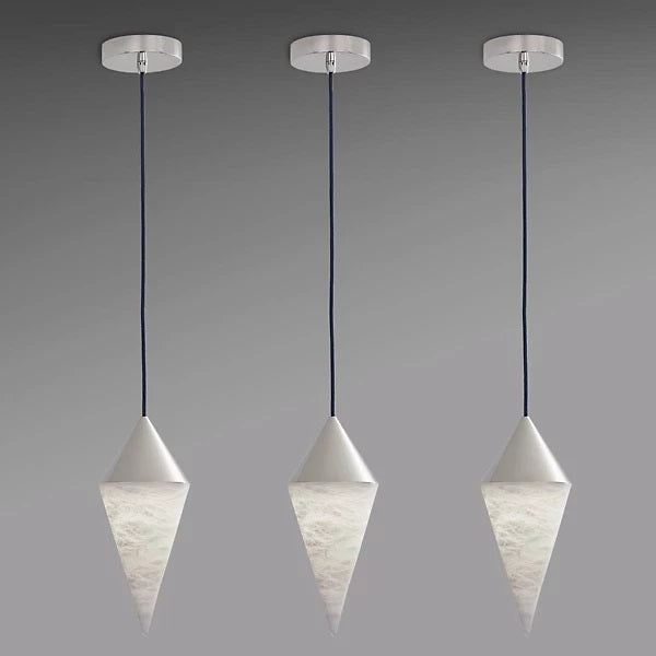 Merlin Hannah Alabaster Chandelier, Simple Pendant Light