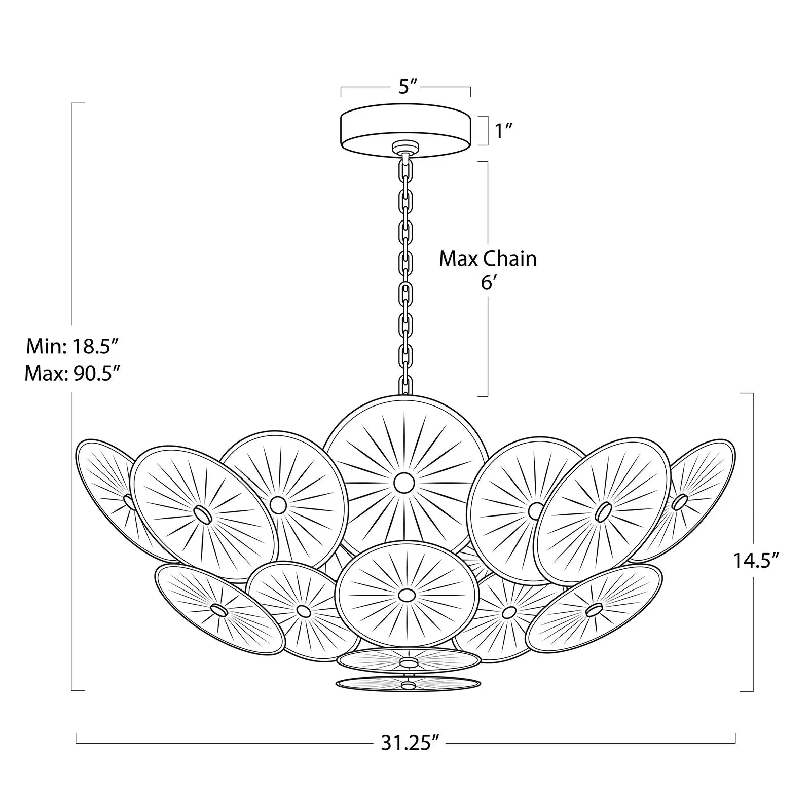 Zinnia Chandelier