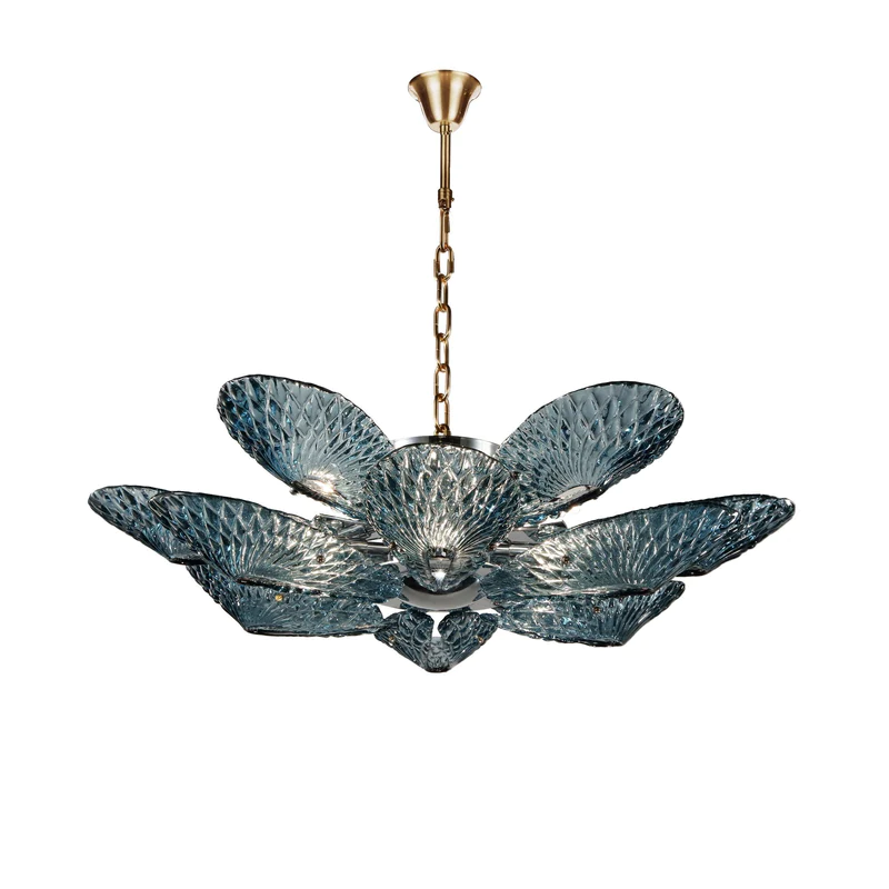 Bella 2-Tier Glass Flower Chandelier