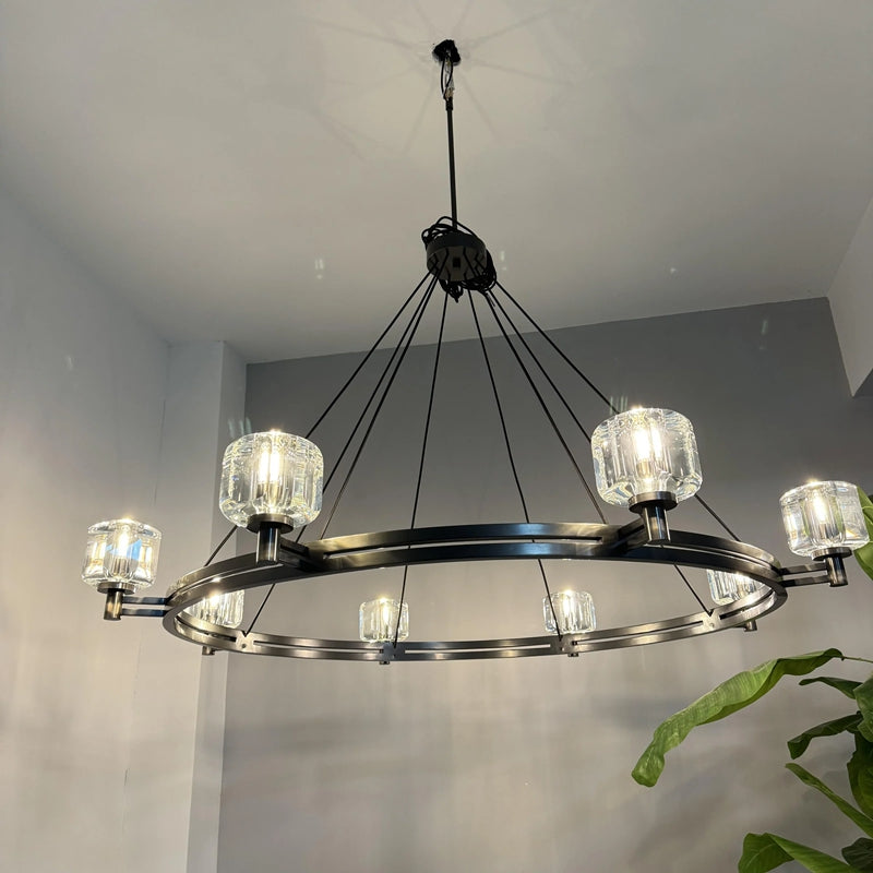 Zachary K9 Crystal Round Chandelier 36" 48" 60"