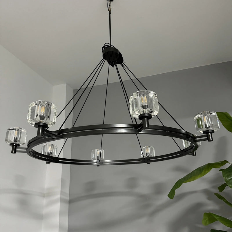 Zachary K9 Crystal Round Chandelier 36" 48" 60"
