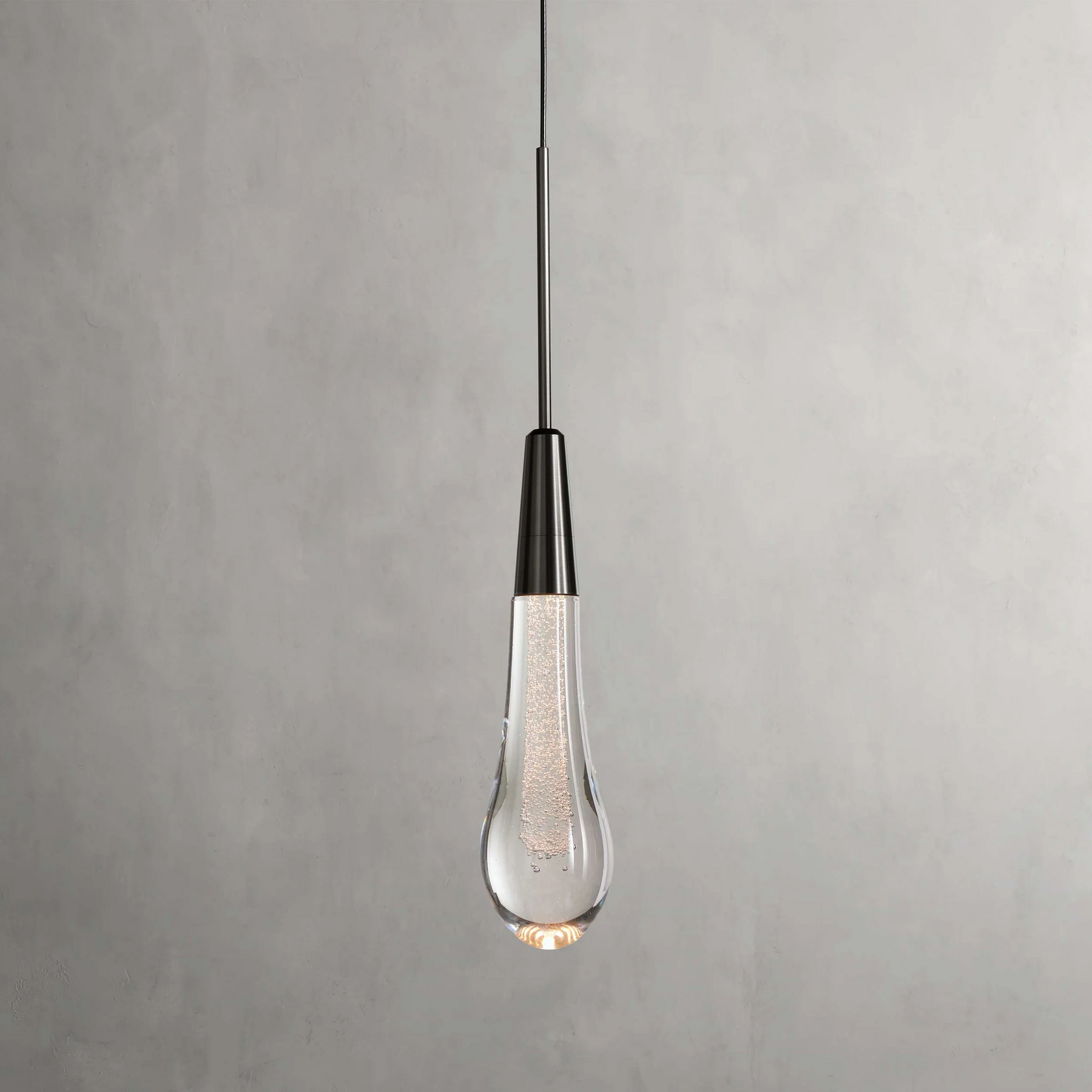 SOLITAIRE MODERN PENDANT 13"H