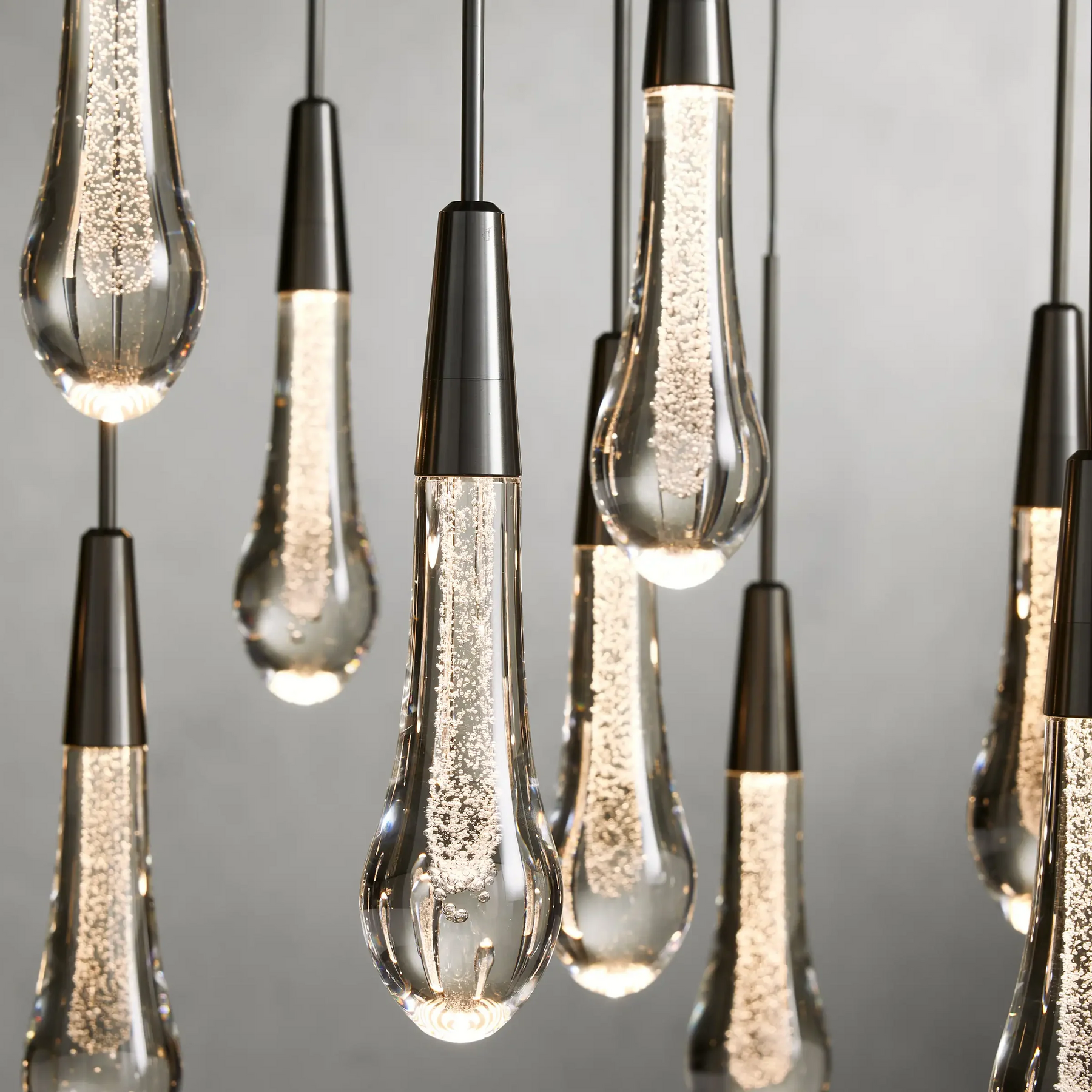 SOLITAIRE LINEAR CHANDELIER 37'' 50'' 70'' 87"W 120"W