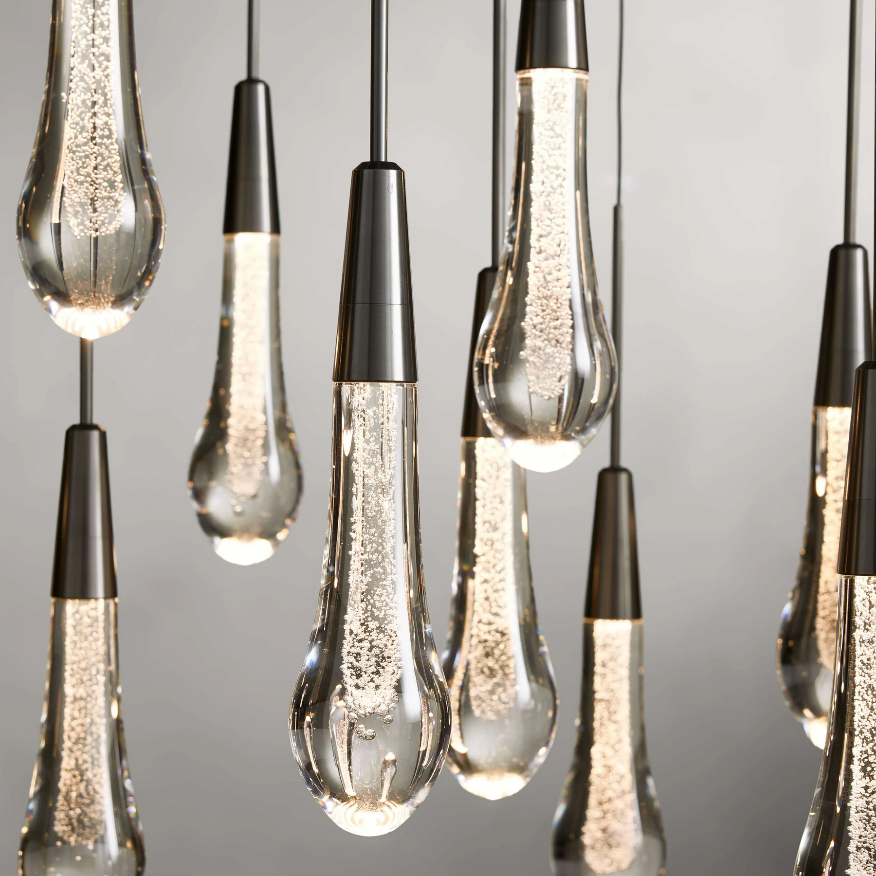 SOLITAIRE LINEAR CHANDELIER 37'' 50'' 70'' 87"W 120"W