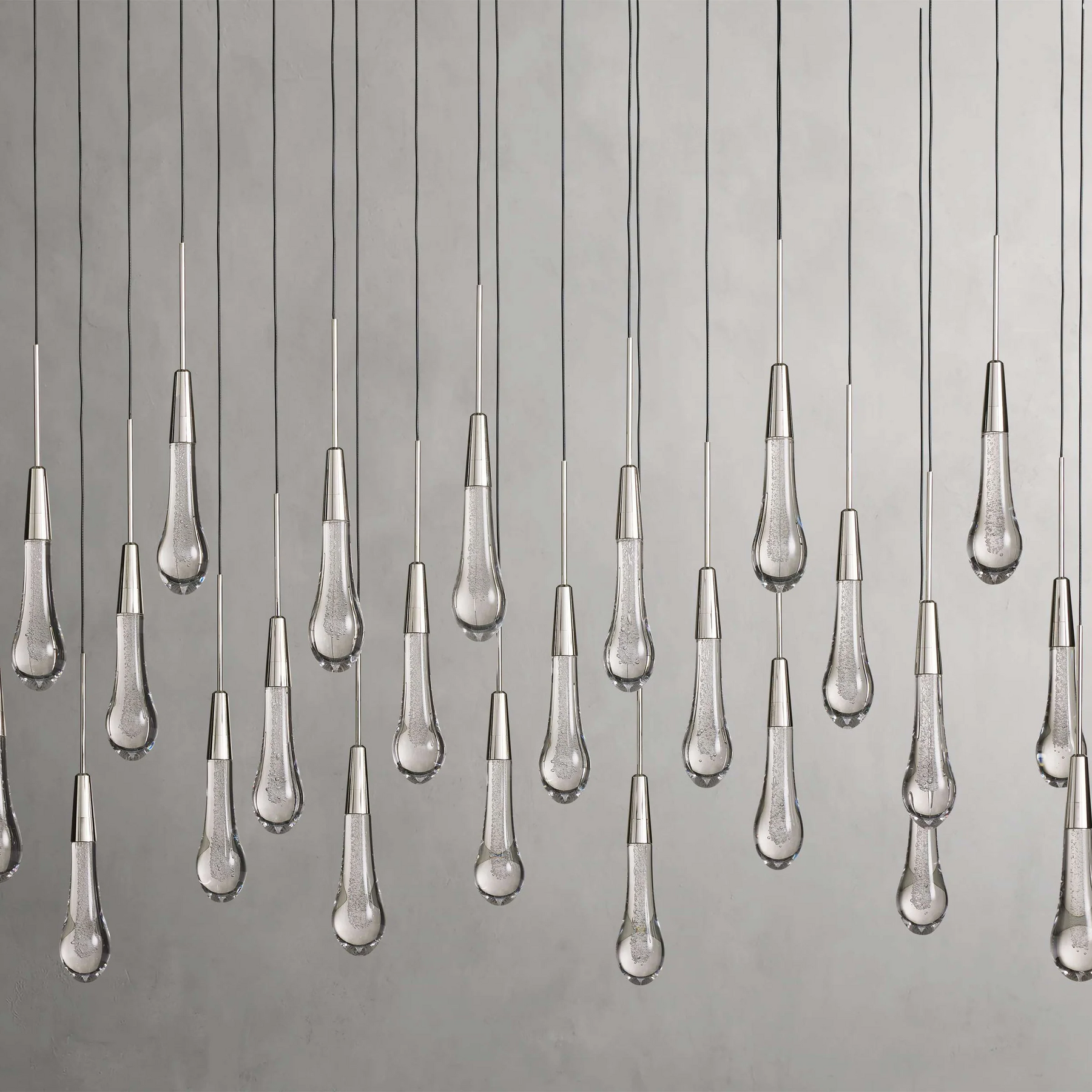SOLITAIRE LINEAR CHANDELIER 37'' 50'' 70'' 87"W 120"W