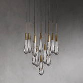 Soltaire Round Chandelier 17" 24" 36“ 58“