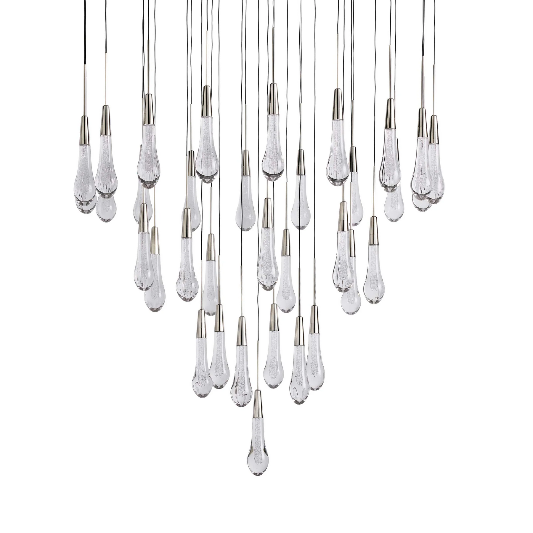 SOLITAIRE ROUND CHANDELIER 17"W 24"W 36“W