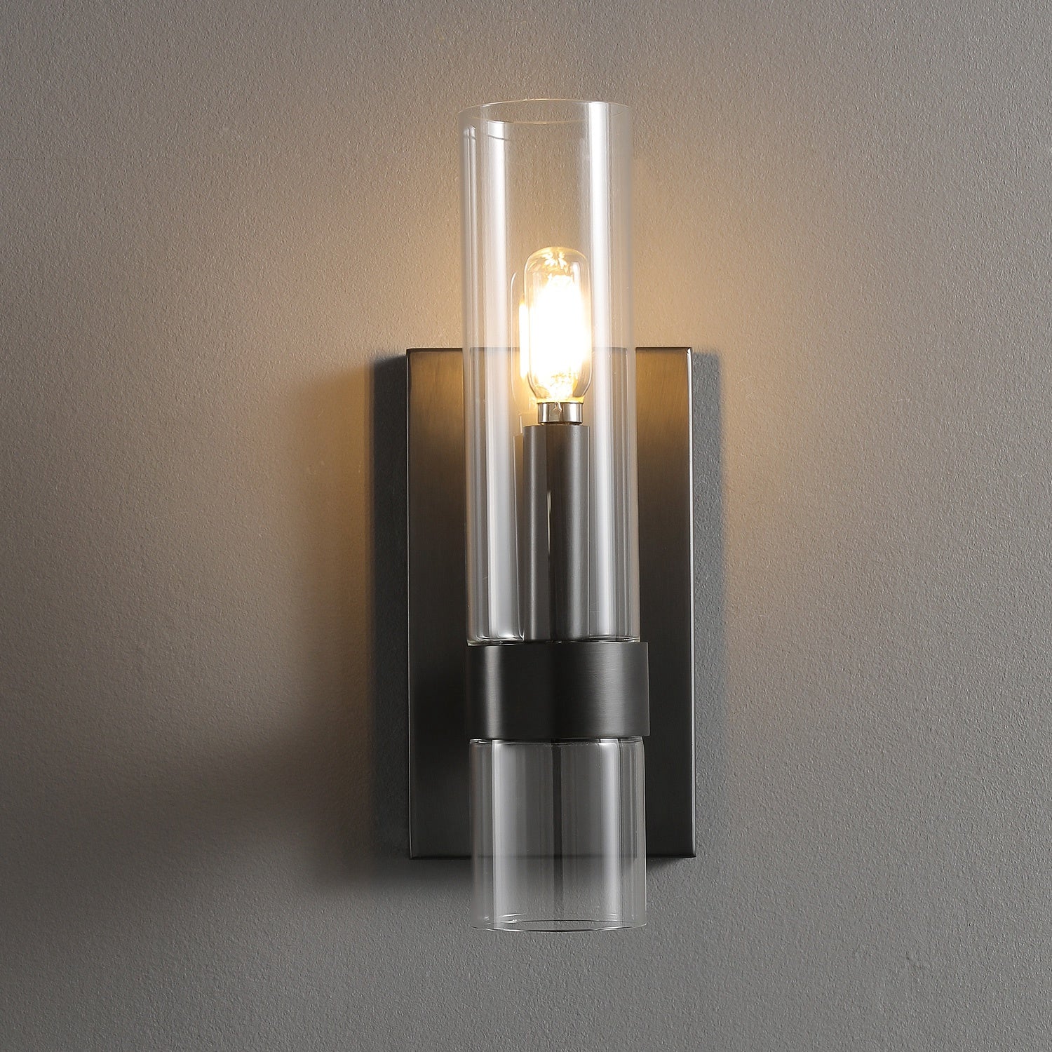Nova Modern Glass Wall Sconce 12"H
