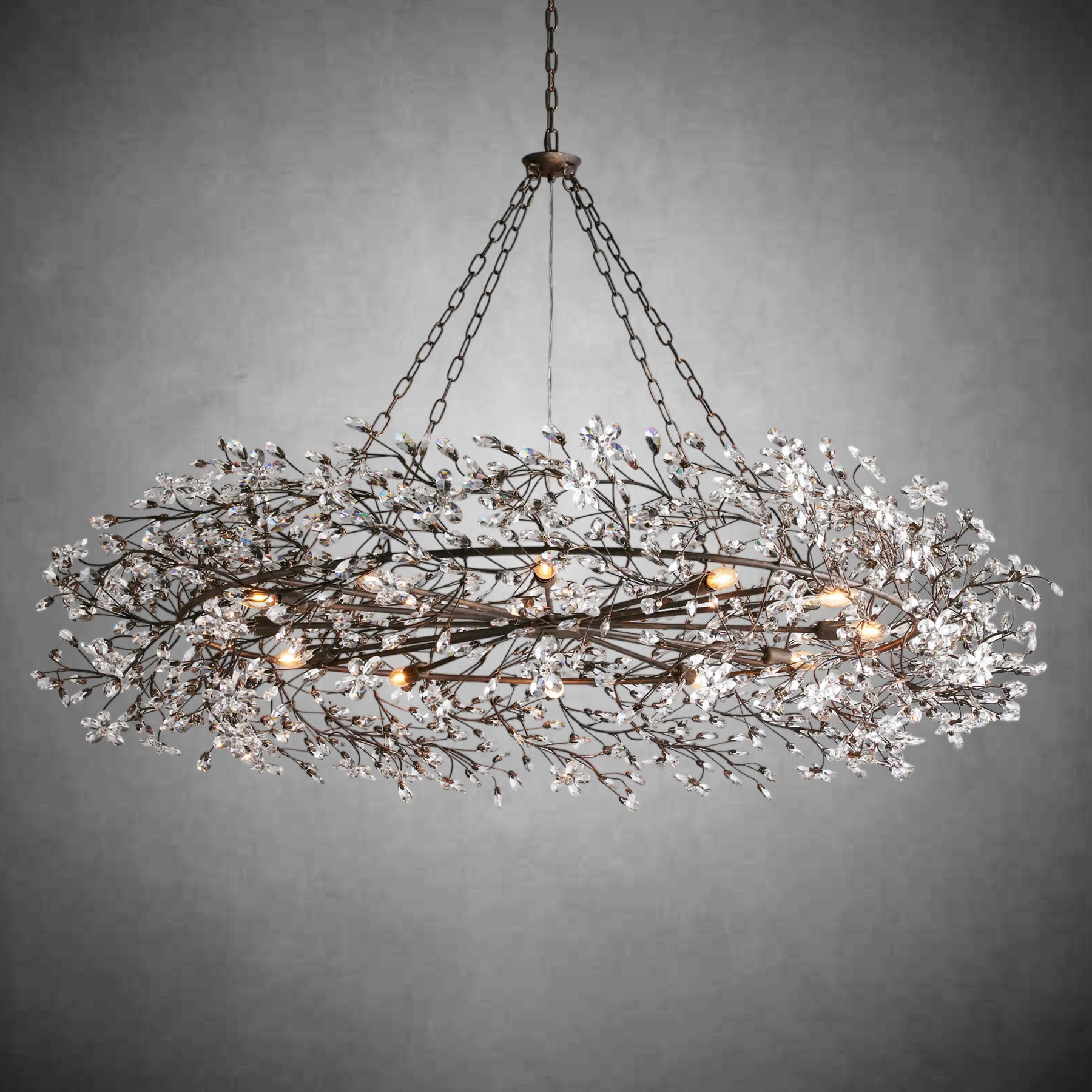 Fiore Crown Chandelier 39" 48" 60“