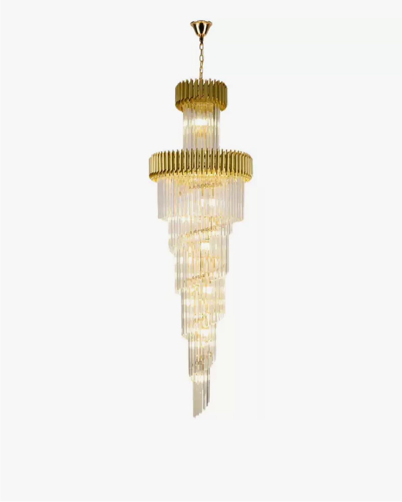 Merlin Cascading Crystal Prism Chandelier