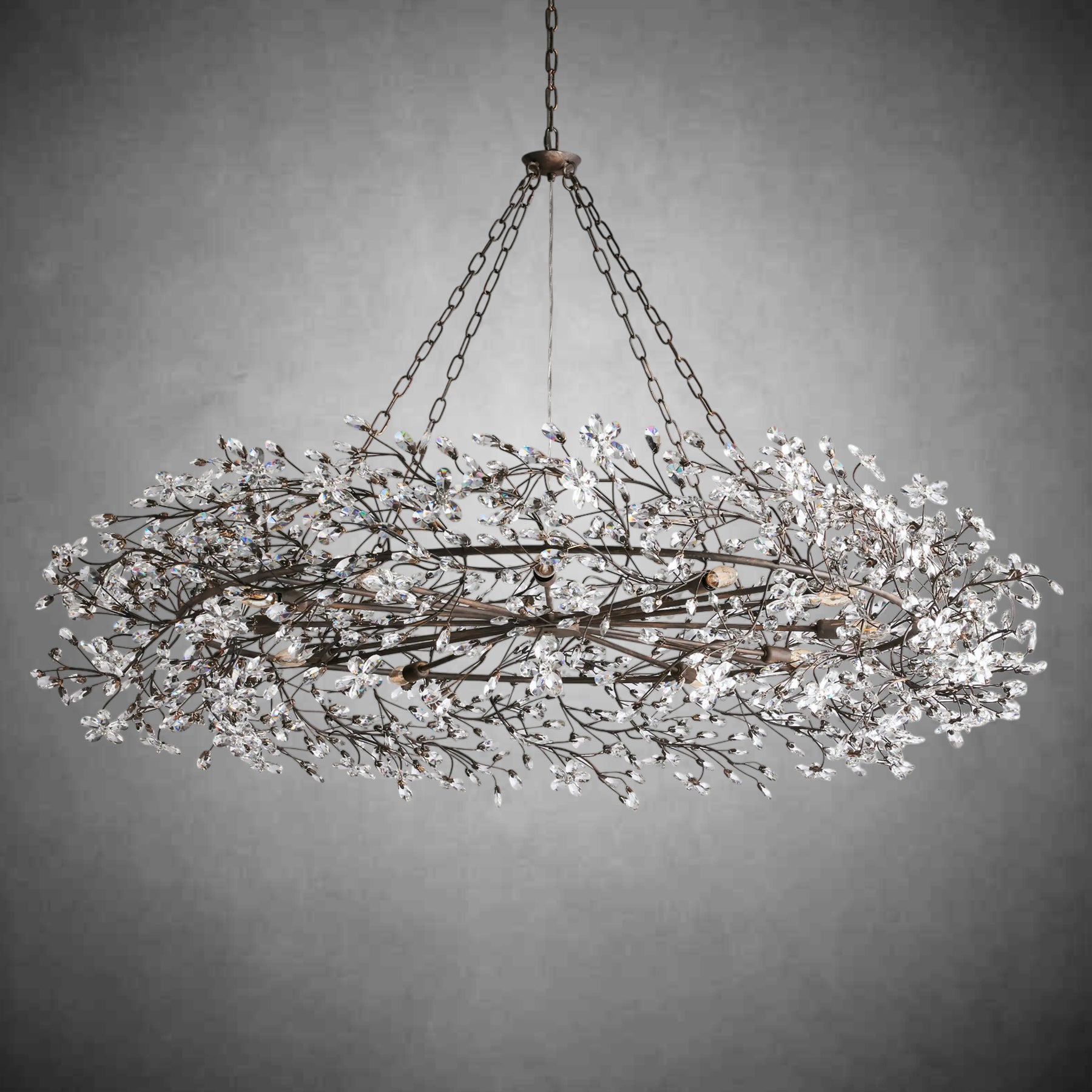 Fiore Crown Chandelier 39" 48" 60“