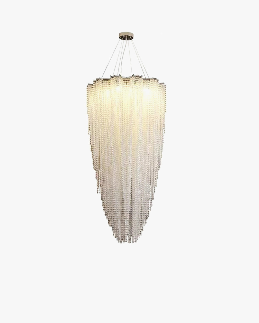 Merlin Cascading Crystal Foyer Chandelier
