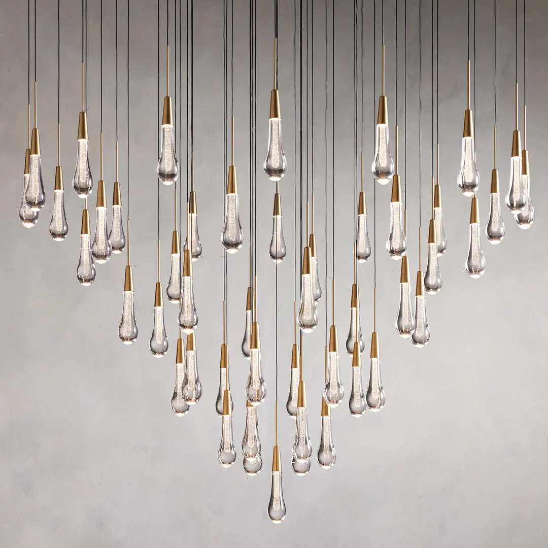 Solitaire Modern 17'' 24'' 36''57'' Round Chandelier Lighting