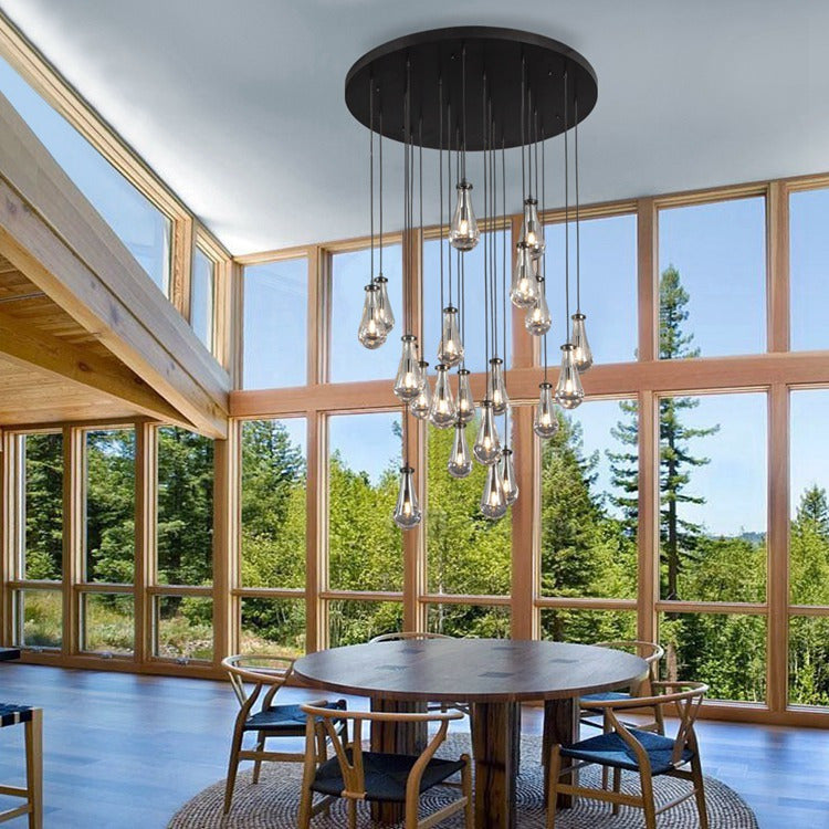 Modern Raindrop Chandelier Round / Rectangle For Living Room Dinning Room