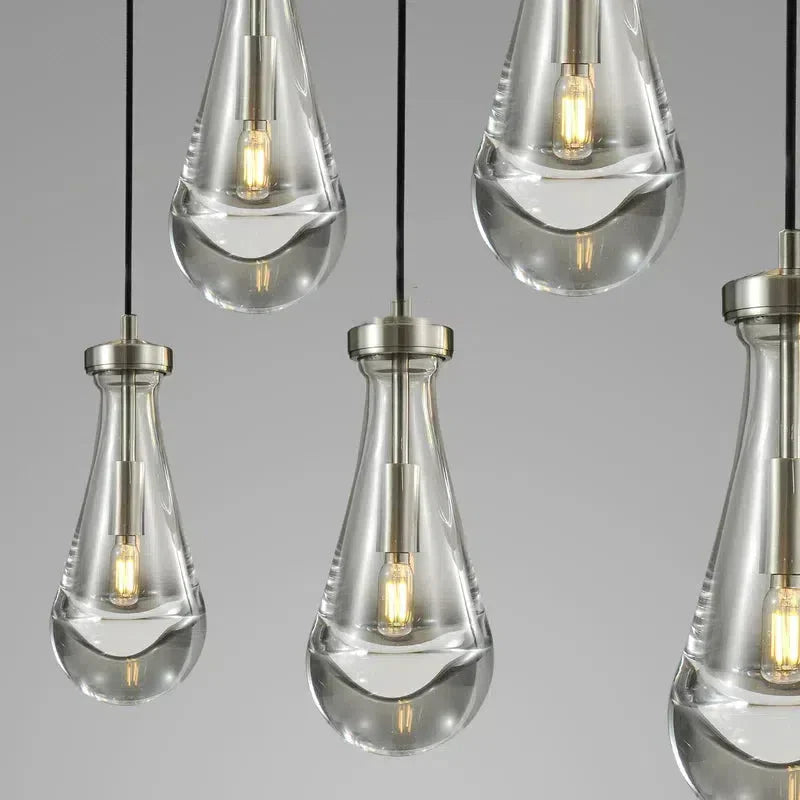 Raindrop Linear Chandelier 5-Light 36''