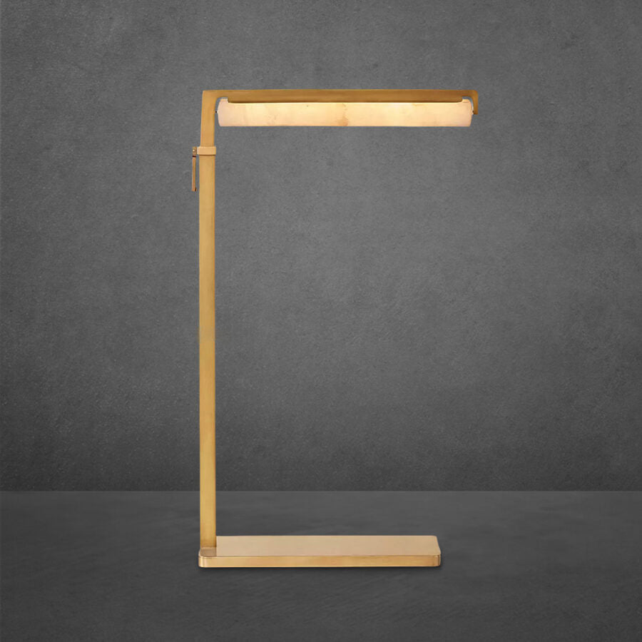 Auduben Alabaster Task Floor Lamp