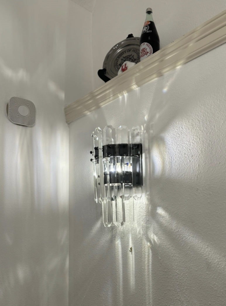 Gleam Crystal Wall Sconce 16"