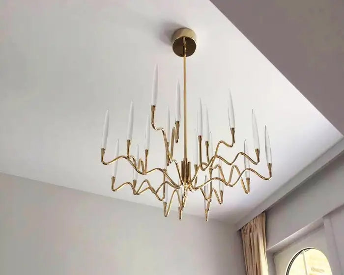 Elijah Crystal Round Chandelier D33'' 47'' 55''