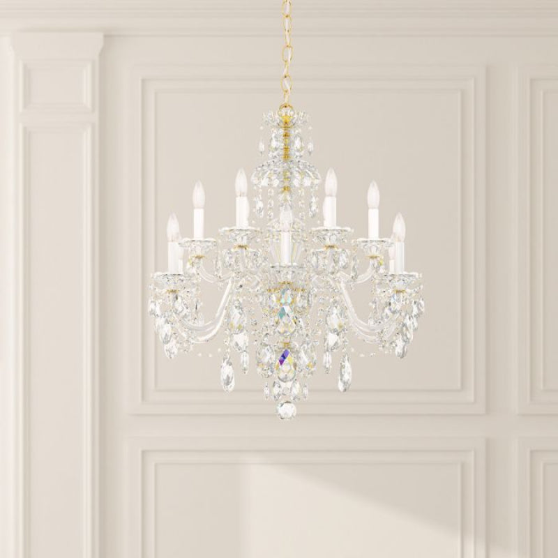 Merlinlamps 3601 Sterling 12-lt 29" Chandelier