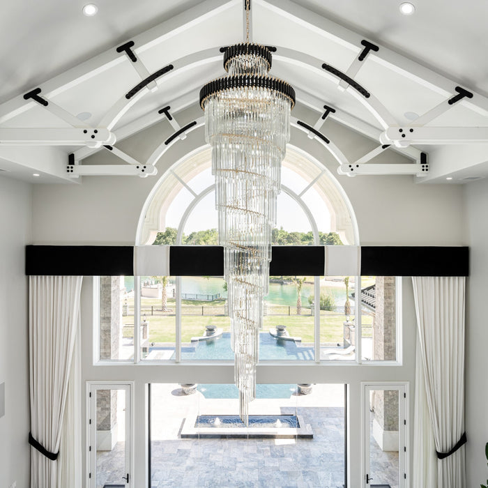 Merlin Cascading Crystal Prism Chandelier