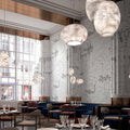 Merlin Modern Luxury Alabaster Lantern Pendant Light, Bar Pendant Light