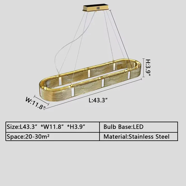 Nordic Light Luxury Chrome/Gold 0-shaped Chandelier for Living/Dining Room