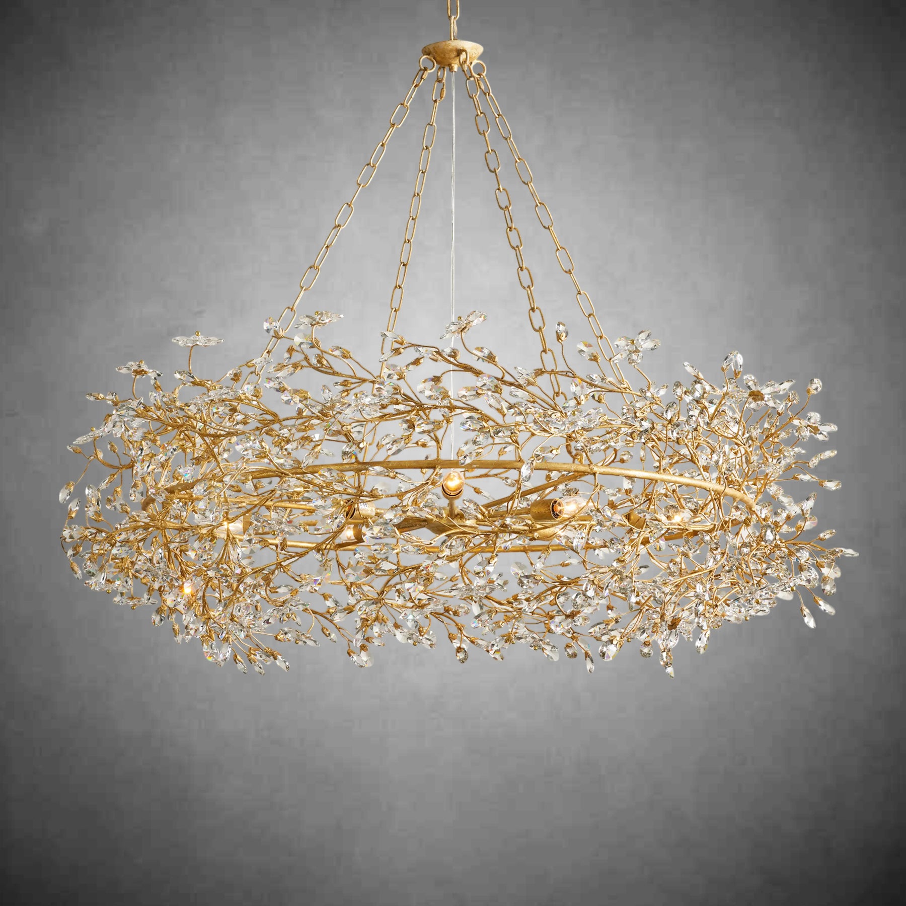 Fiore Crown Chandelier 39" 48" 60“