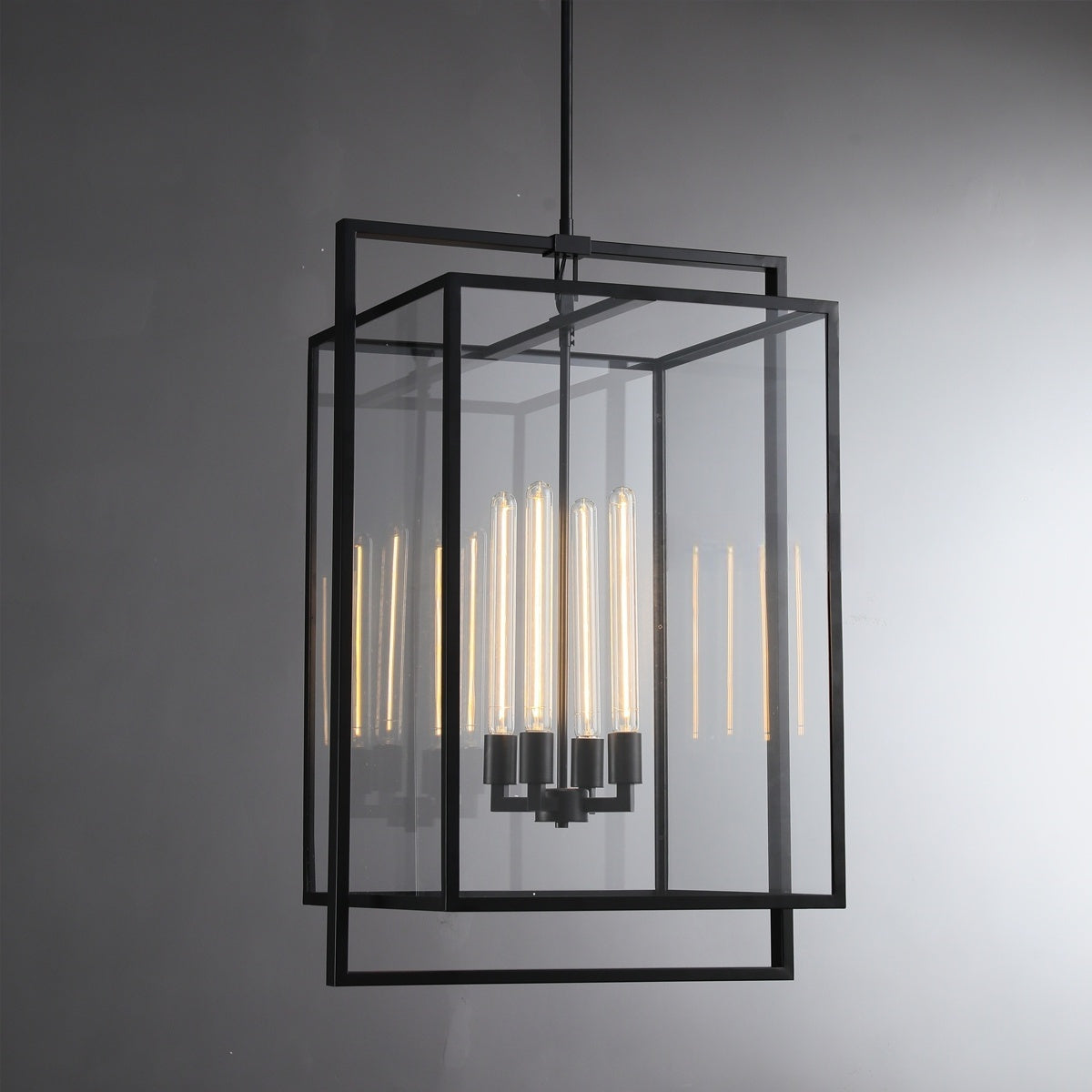 Becker Glass Lantern Modern Pendant