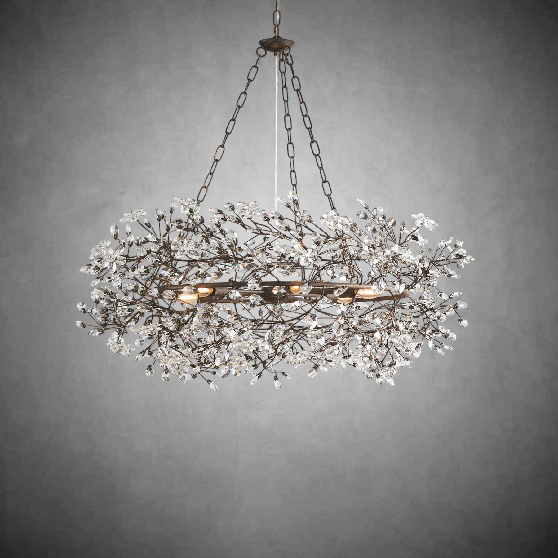 Fiore Crown Chandelier 39" 48" 60“