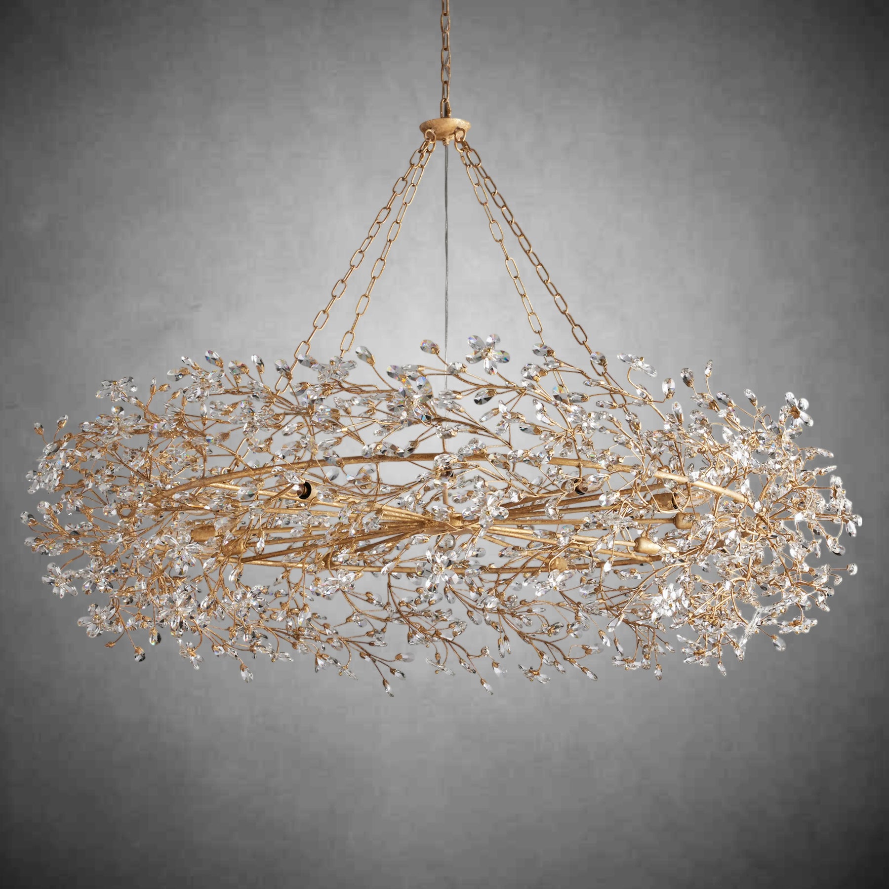 Fiore Crown Chandelier 39" 48" 60“