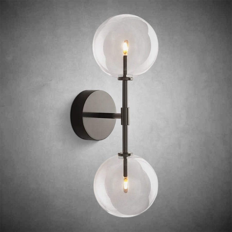 Glass Globe Linear Sconce