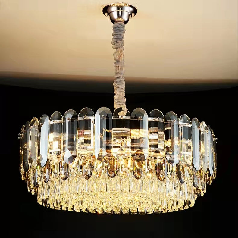 Luxury Smoke Gray K9 Crystal Chandeliers for Dining Room/Living Room