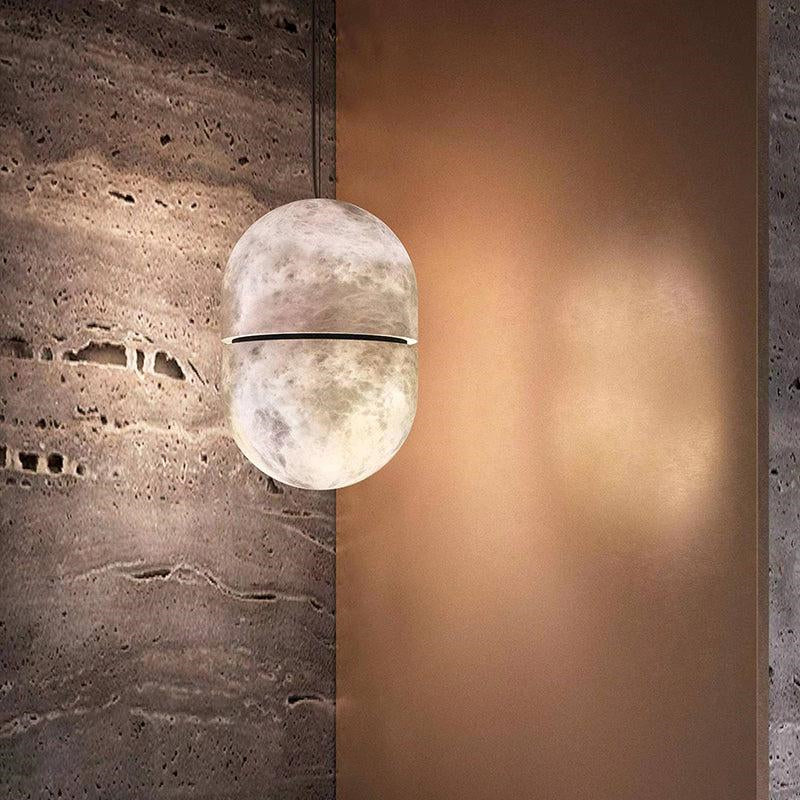 Merlin Alabaster Symmetry Pendant Light, Island Mini Pendant Light