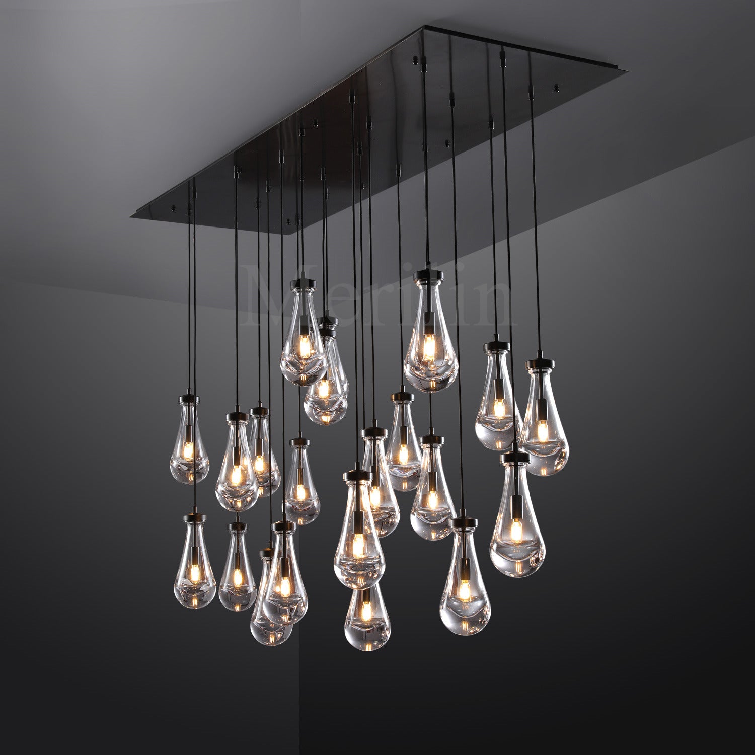 Modern Raindrop Chandelier Round / Rectangle For Living Room Dinning Room