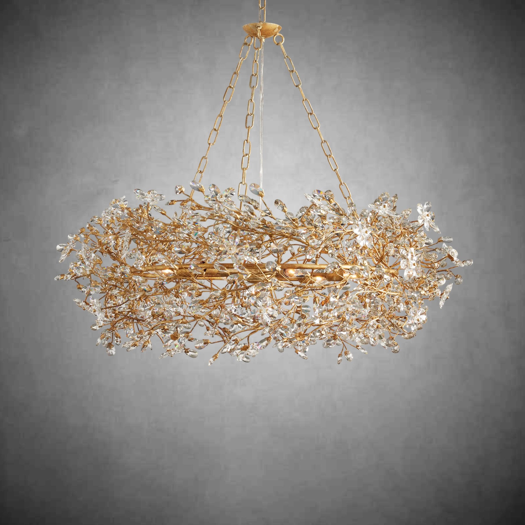 Fiore Crown Chandelier 39" 48" 60“