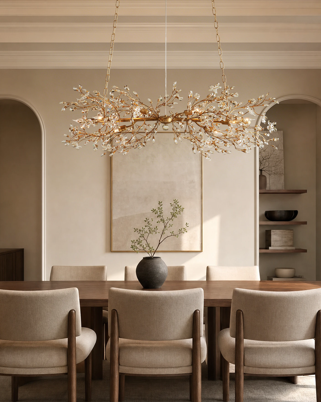 Fiore Linear Chandelier 43" 51" 68"W