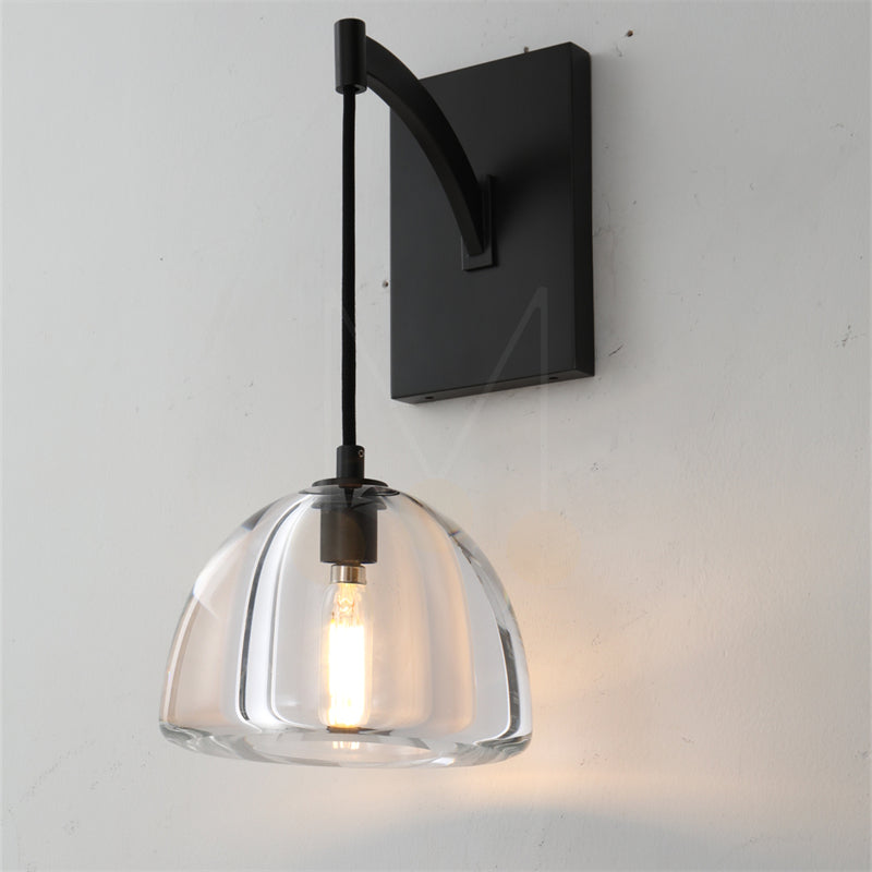 Himer Seris Modern Modern Crystal Wall Sconce Fixture