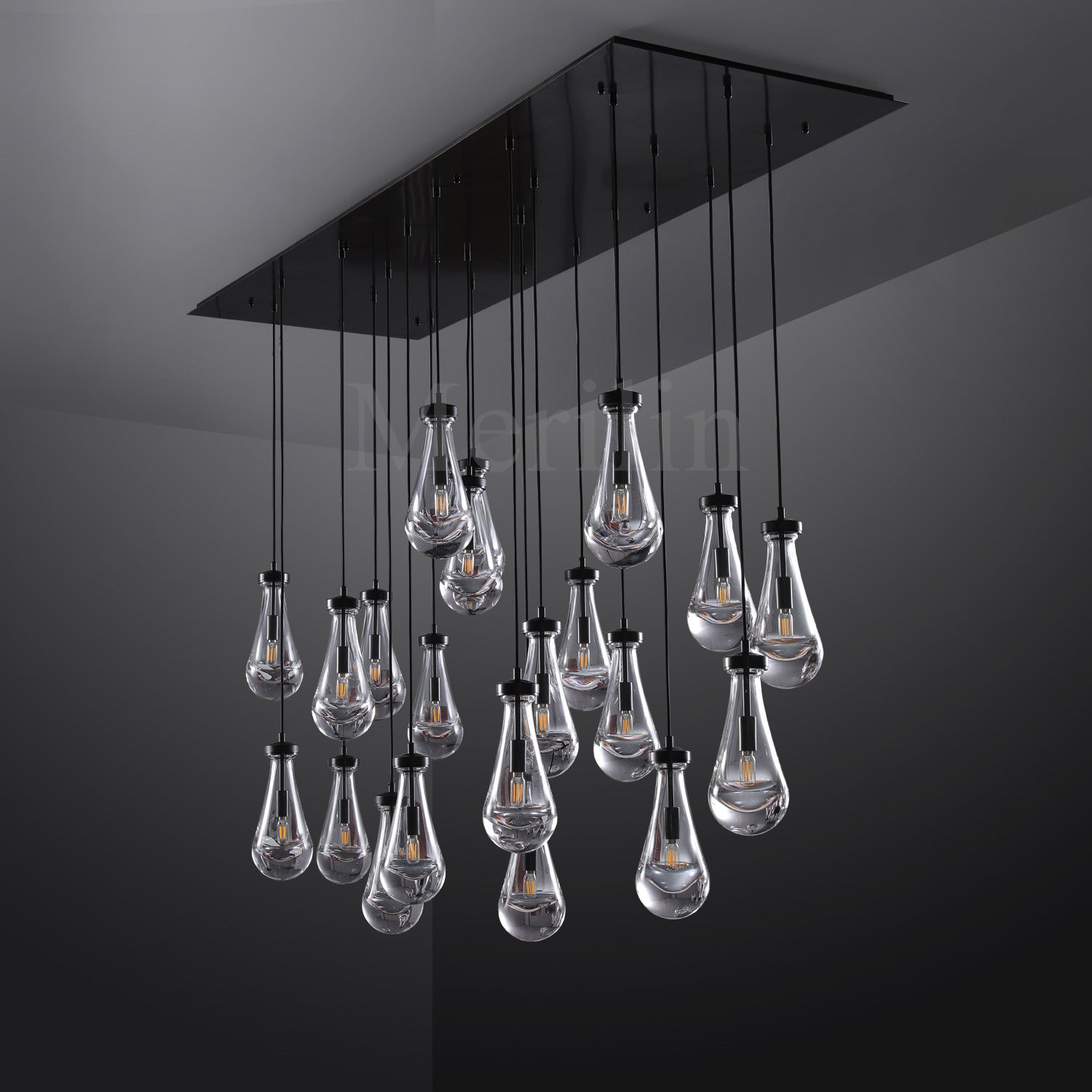 Modern Raindrop Chandelier Round / Rectangle For Living Room Dinning Room