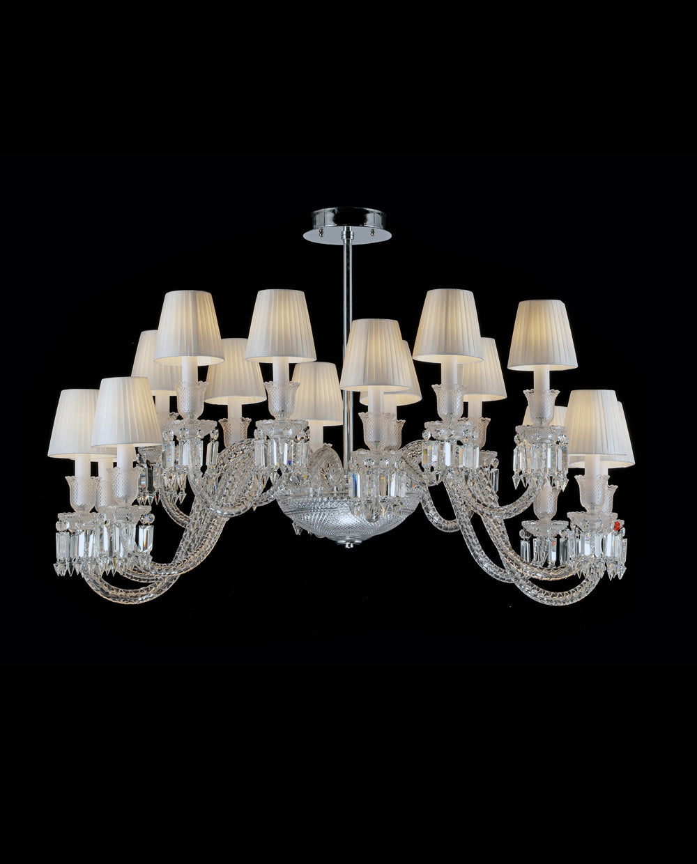 16 Lights Oval Bacara Lighting with Lampshades